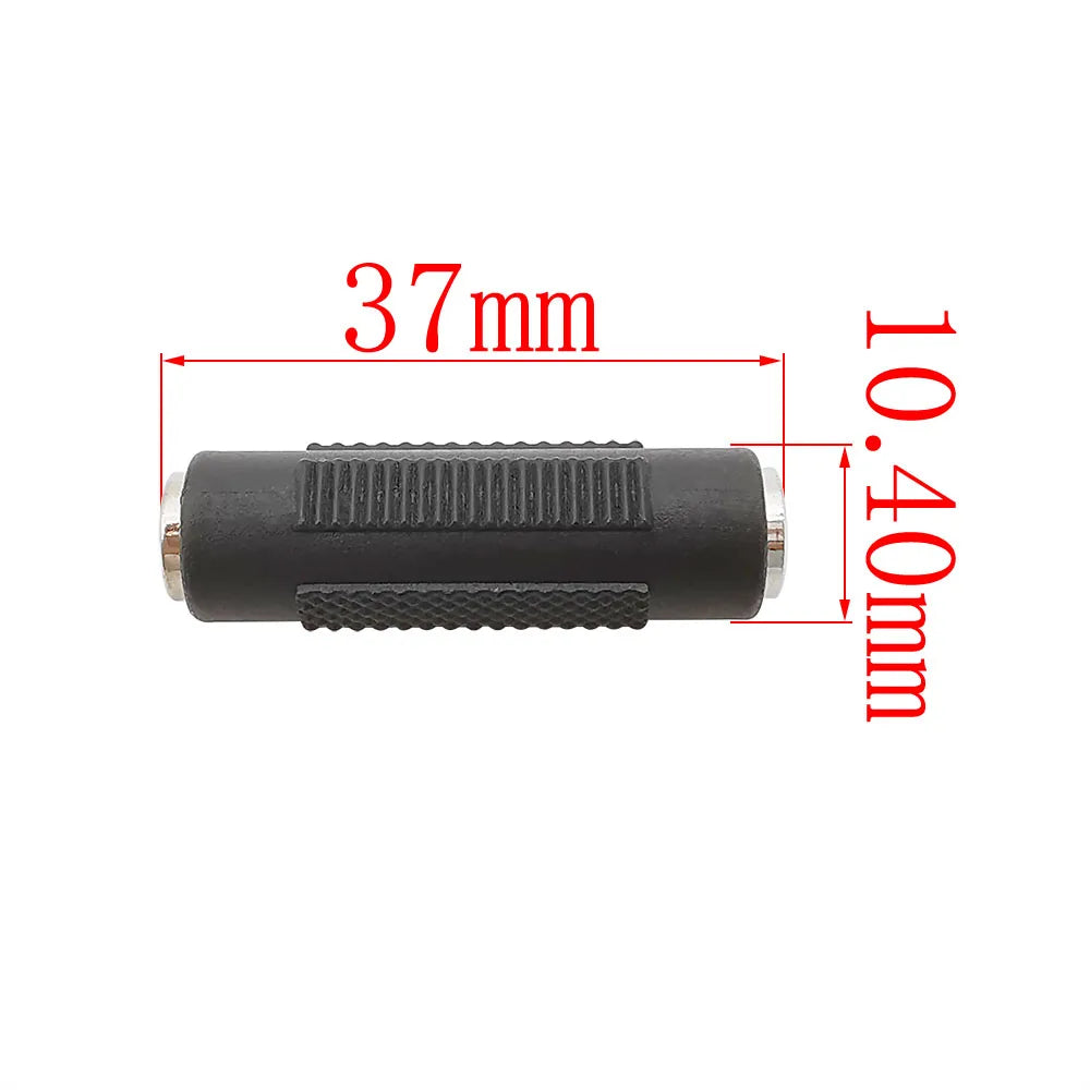 3.5mm Female to Female Stereo Audio Coupler Adapter – Black Audio Cable Adapter Richie's