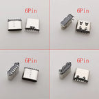 150Pcs USB Type-C Female 6-Pin 16-Pin SMD DIP Connector Kit USB-C Connector Kit Richie's