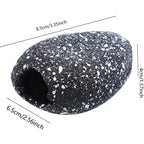 Aquarium Cichlid Rock Cave Ceramic Fish Tank Ornament 1-2 Pcs Aquarium Rock Cave Richie's