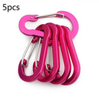 5-Pack Mini Aluminum Carabiner Clips – Scratch-Resistant Carabiner Clips Richie's A6