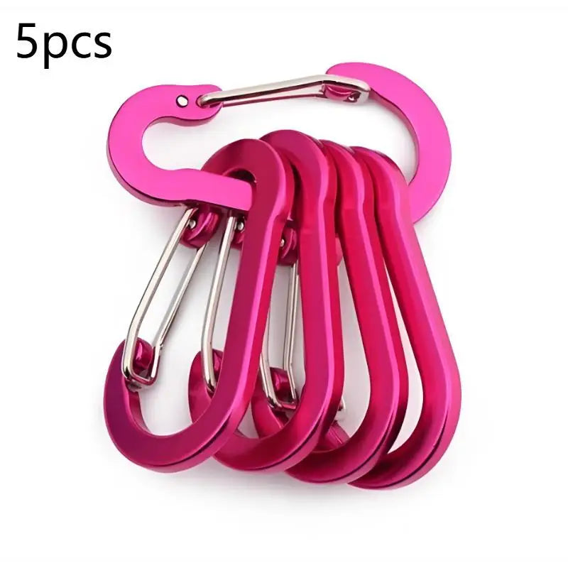 5-Pack Mini Aluminum Carabiner Clips – Scratch-Resistant Carabiner Clips Richie's A6