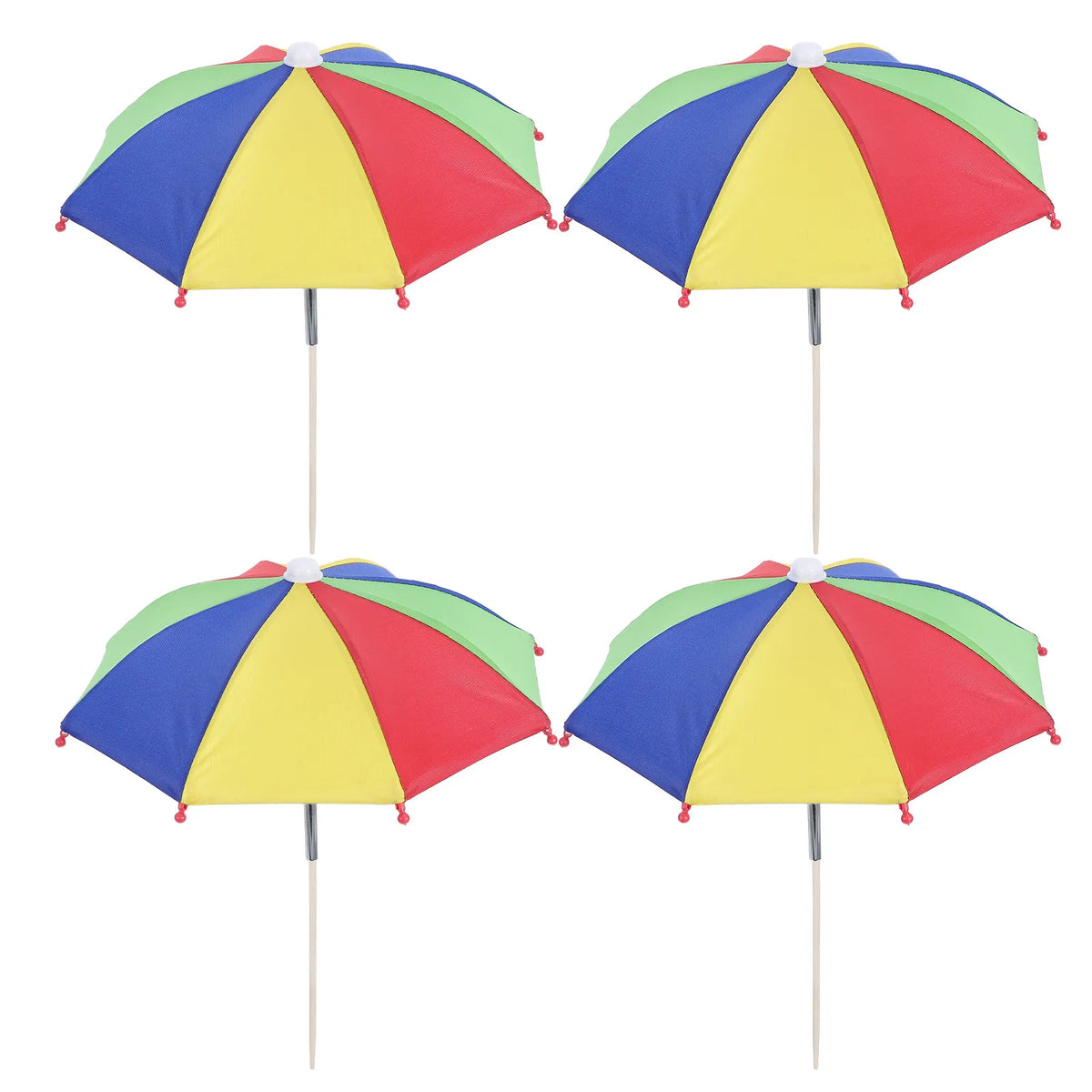 4-Pack Mini Plant Umbrella – Colorful Garden Sunshade Cover Garden Sunshade Umbrella Richie's