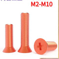 Red Copper Countersunk Machine Screws M2–M10 Phillips GB819 Copper Machine Screws Richie's 5PCS M6 10mm