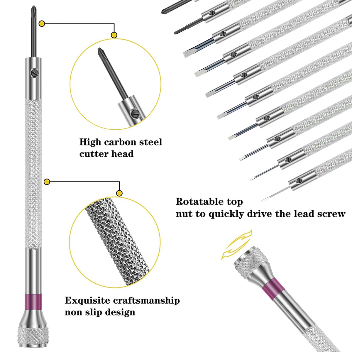 Precision Screwdriver Set 17/29pc – Watch & Glasses Repair Precision Screwdriver Set Richie's