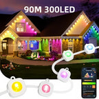 RGBIC LED Outdoor Eaves Lights IP67 Waterproof Smart App Control LED String Lights Richie's