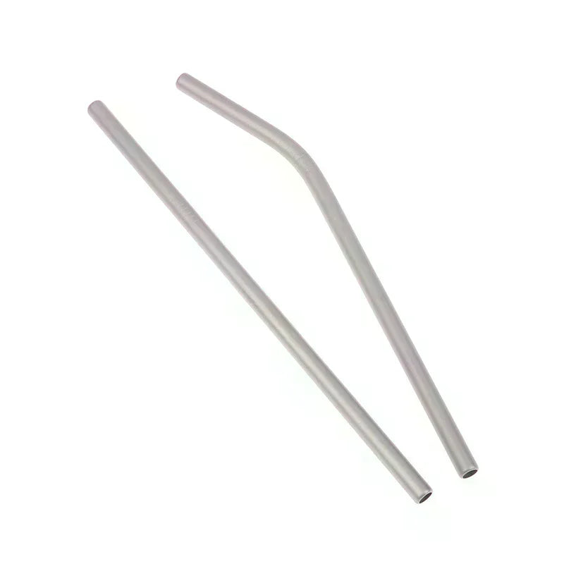 Pure Titanium Reusable Drinking Straws with Cleaning Brush Titanium Drinking Straws Richie's