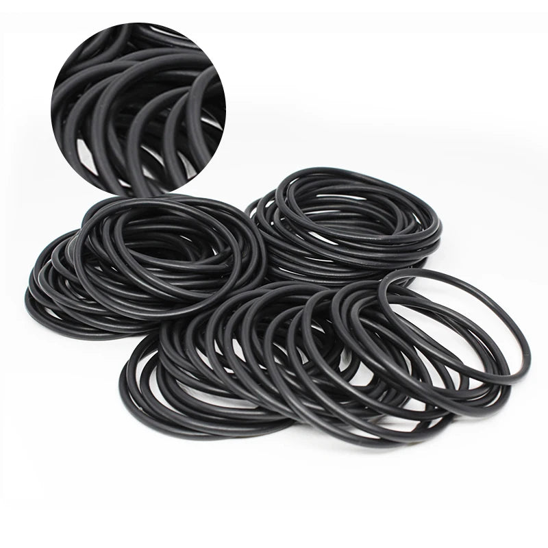 NBR Nitrile O-Ring Seal Gasket CS 1.2–4mm OD 5–200mm Rubber O-Ring Seal Richie's