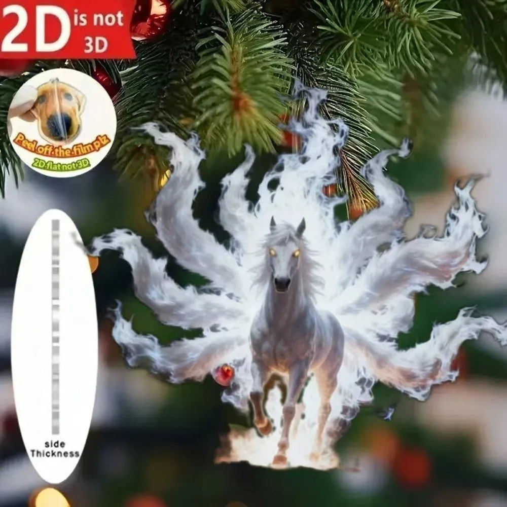 2D Acrylic Christmas Pendants – Ballerina, Horse & Angel Charms Christmas Ornament Pendant Richie's