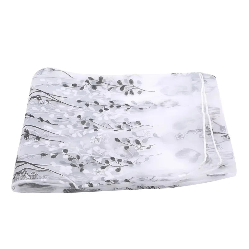 Modern Tulip Sheer Window Curtain Panel 200x100cm Polyester Sheer Window Curtain Richie's Grey 100 X 200 cm