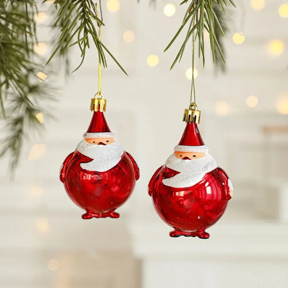 2PCS Christmas Ornament Balls – Santa, Owl & Camera Baubles Christmas Ornament Balls Richie's santa 3