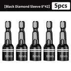 CR-V Steel Magnetic Hex Nut Socket Driver Drill Bit Adapter Socket Driver Bit Richie's 5 pcs