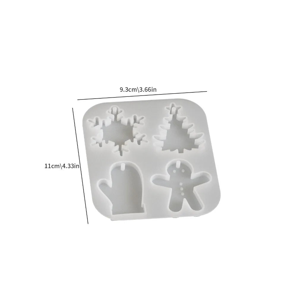 Christmas Silicone Mold – Snowflake & Elk Resin Craft Mould Silicone Craft Mold Richie's 03