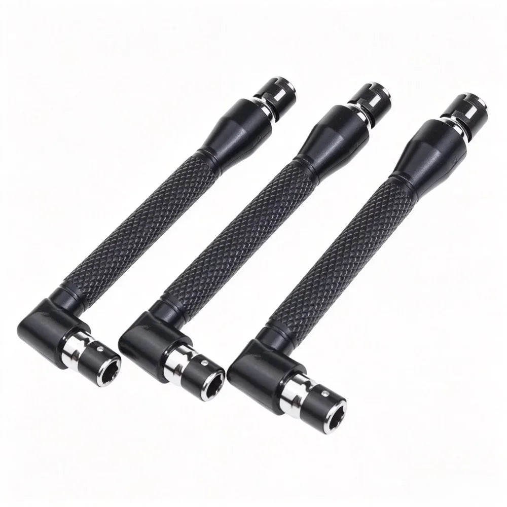 L-Type 90° Double-End 1/4" Hex Screwdriver Bit Wrench 6.35mm Screwdriver Bit Wrench Richie's 3PCS