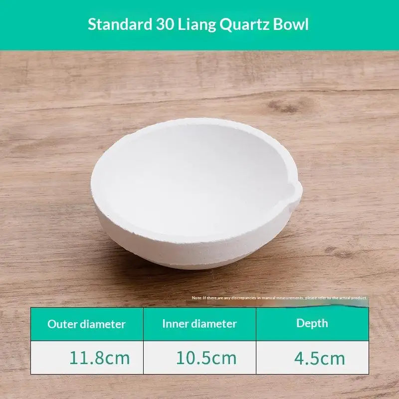 Quartz Crucible 100g–5000g | Gold Silver Platinum Melting Tool Melting Crucible Richie's A6