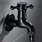 HOBHE Matte Black Brass Wall Mount Bibcock Faucet – Garden & Laundry Wall Mount Faucet Richie's
