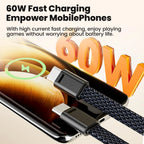 FUCHU USB-C to USB-C Keychain Fast Charge Cable 6A USB-C Charging Cable Richie's