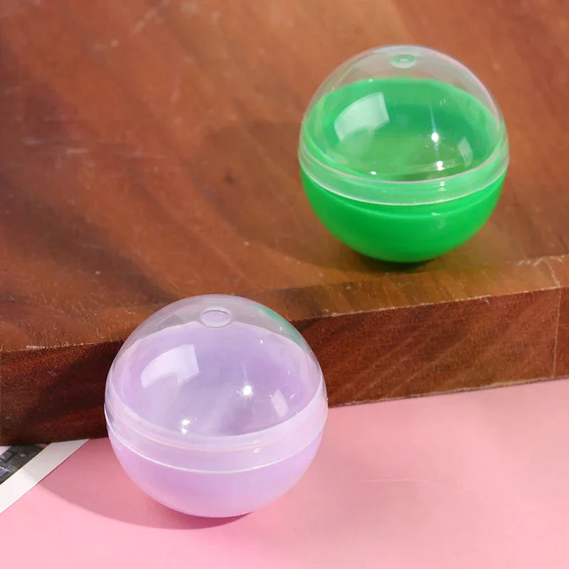 100Pcs Empty Toy Vending Capsules 28–38mm Half Clear Half Color Toy Vending Capsules Richie's