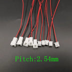 JST 2-Pin Connector Male Female – 1.25mm, 2.0mm & 2.54mm Pitch Wire Plug Connector Richie's