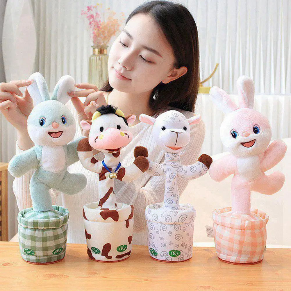 Talking Dancing Bunny Plush Toy – Sings, Repeats & Wiggles Interactive Plush Toy Richie's
