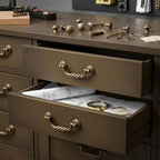 Vintage Bail Drop Drawer Pulls | Bronze Zinc Alloy Handles Drawer Pull Handle Richie's