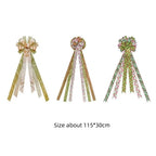 Large Christmas Bow Tree Topper – Red & Green Polka Dot Christmas Tree Topper Richie's