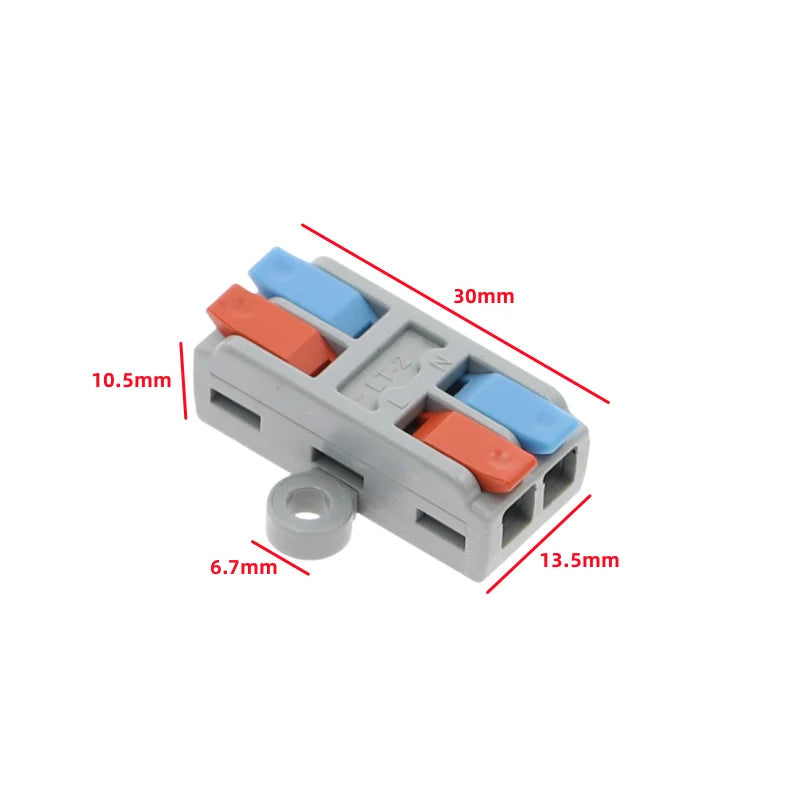 2/3/4/5 Pin Push-In Lever Wire Connector Terminal Block CE Wire Connector Terminal Richie's