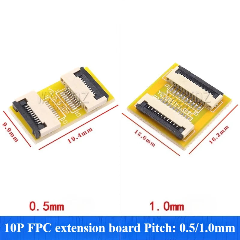 FPC FFC Flat Cable Adapter Board 1.0mm Pitch 4–60 Pin FPC FFC Adapter Board Richie's 10P 1.0MM spacing