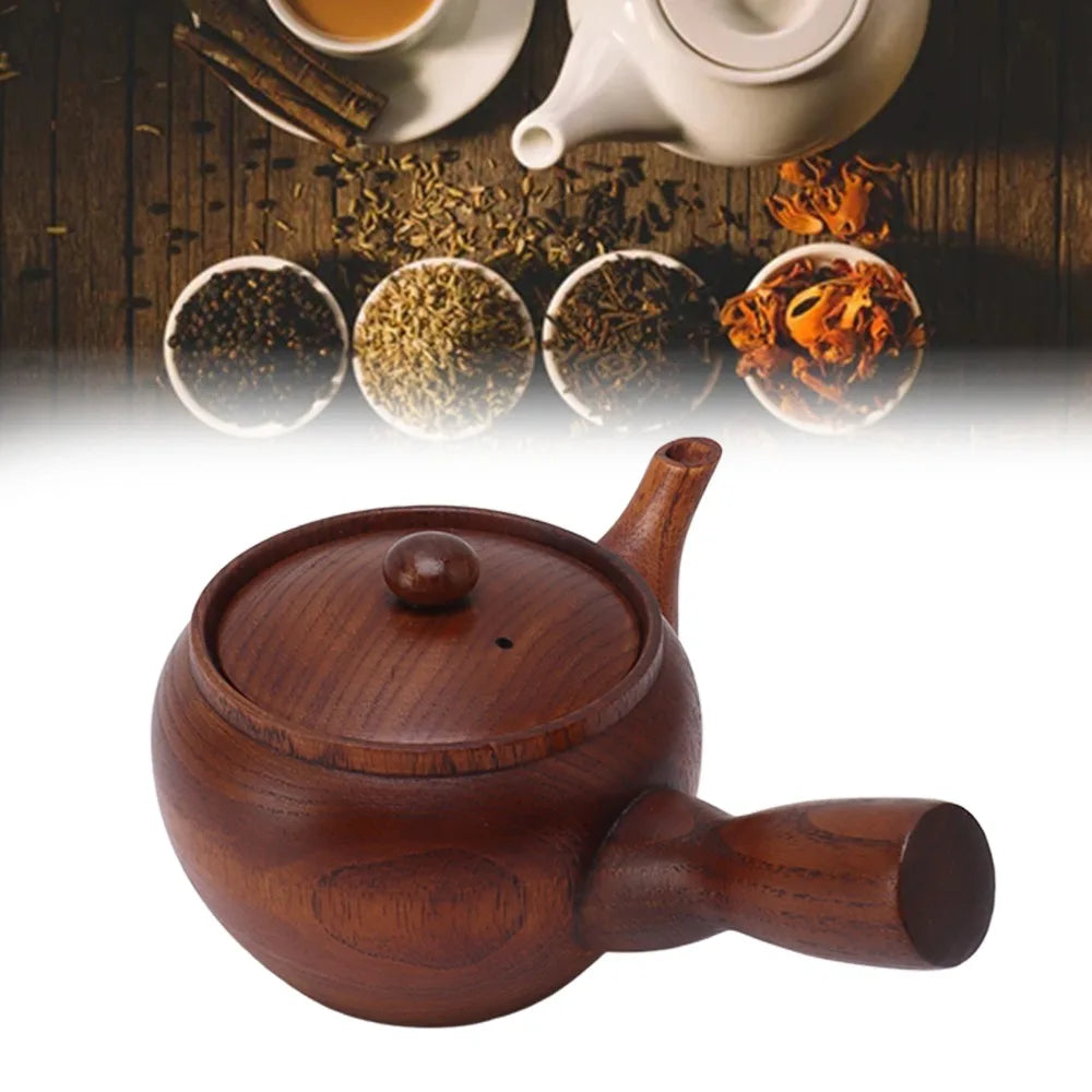 Traditional Wooden Kung Fu Teapot with Stainless Strainer Wooden Teapot Richie's