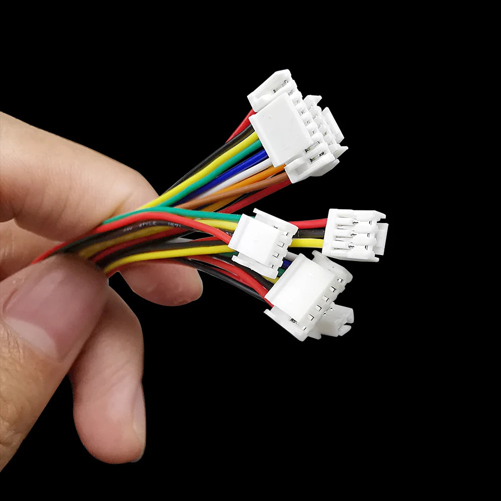10Pcs JST GH 1.25mm Connector Cable 28AWG 2–10 Pin Single/Double JST Wire Connector Richie's