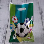 6 Soccer Theme Party Favor Gift Bags – Waterproof PE Paper Party Favor Bags Richie's