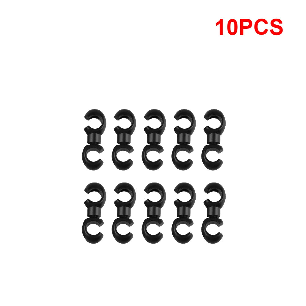 S-Style Rotatable Bike Brake Cable Clips – MTB Hose Guides Bike Cable Clips Richie's Red 10PCS 1