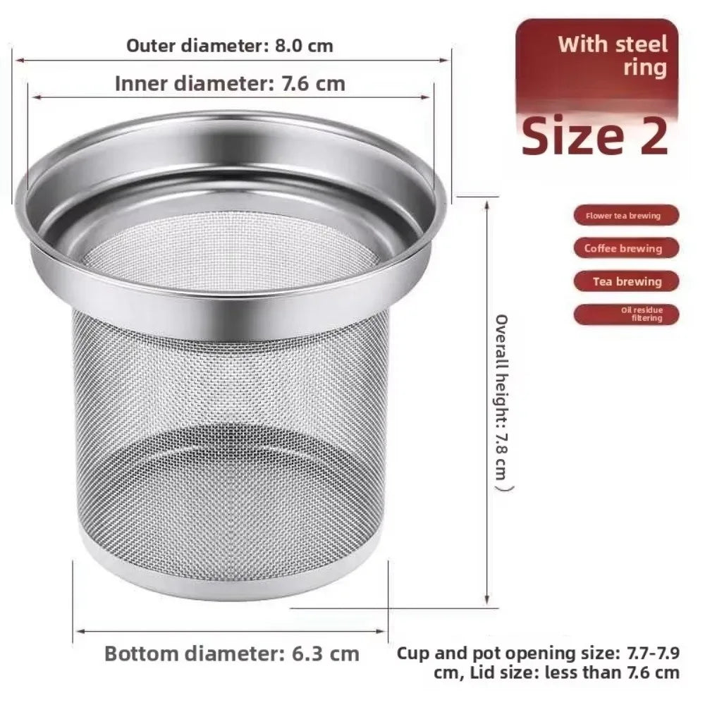 Stainless Steel Tea Strainer & Reusable Coffee Filter Infuser Tea Strainer Infuser Richie's B-2
