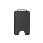 Aluminum Vertical ID Badge Holder with Lanyard | Zeeker ID Badge Holder Richie's Black