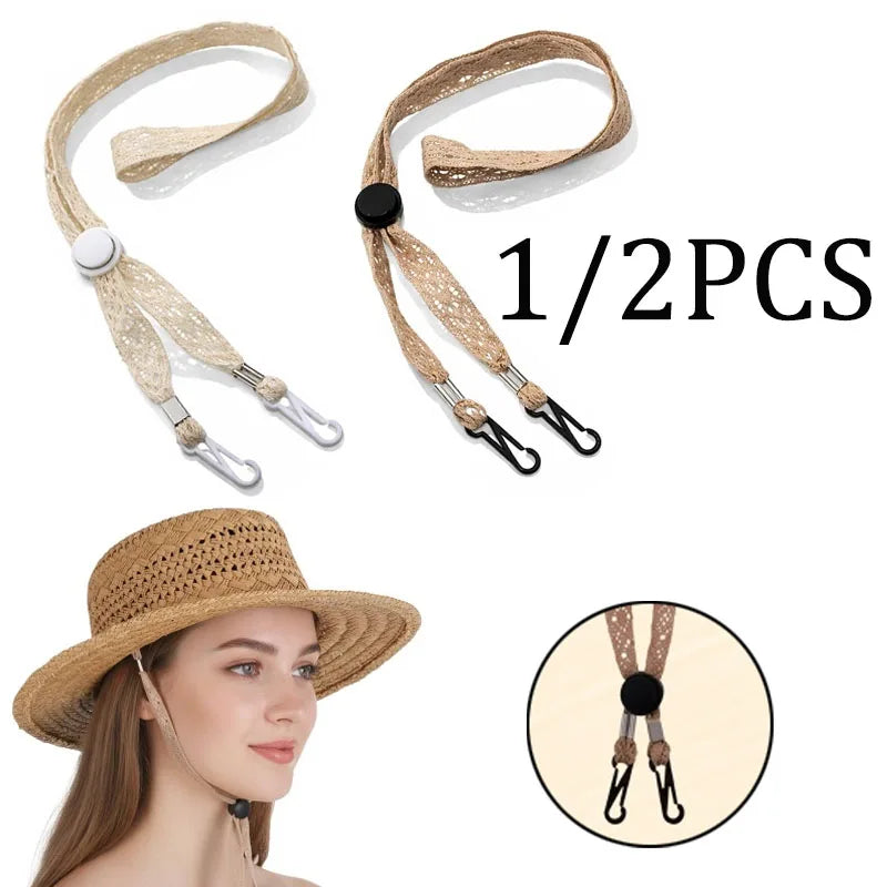 Elastic Hat Retainer Windproof Chin Strap & Adjustable Hat Cord Hat Chin Strap Richie's