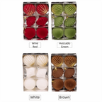 6-Pack 8CM Velvet Flocked Christmas Ball Ornaments | DIY Decor Christmas Ball Ornaments Richie's