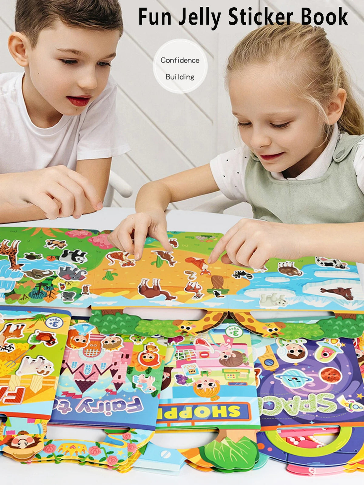 Reusable Sticker Books for Kids – 6-Set Travel Activity Bundle Kids Activity Book Richie's