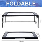 A4 Full-Page 3X Magnifier with LED Lights – Desktop Reading Aid Full-Page Magnifier Richie's
