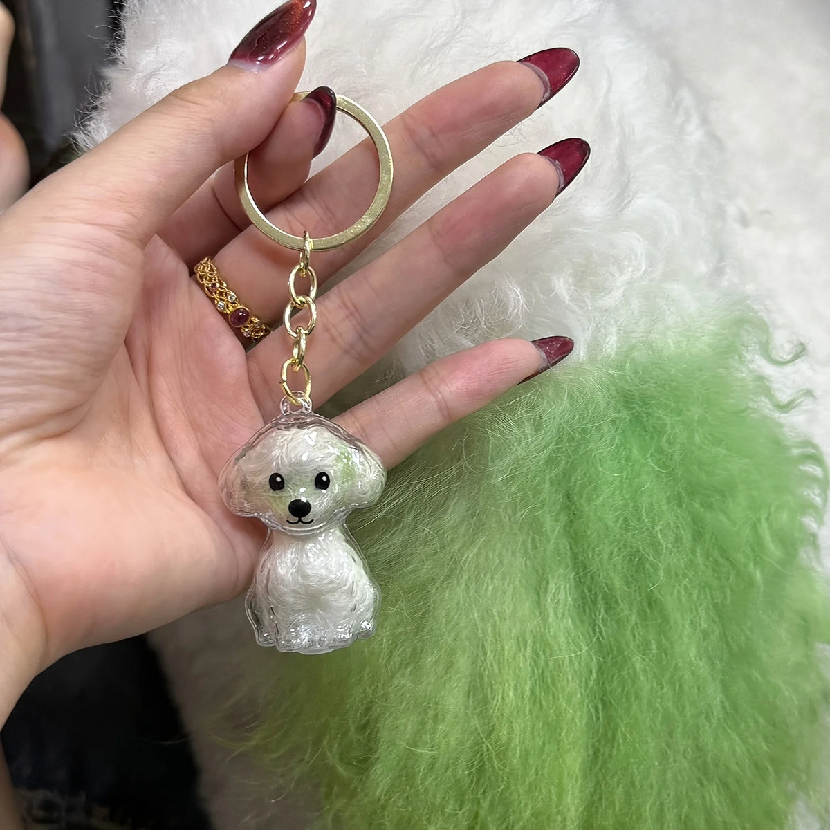 Transparent Pet Hair Keepsake Capsule Bottle with Keychain Pet Keepsake Capsule Richie's