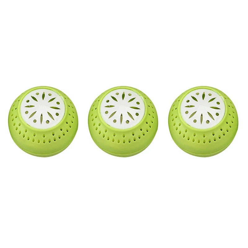 3-Pack Fridge Odor Removal Balls with Activated Carbon Fridge Deodorant Balls Richie's 3pcs