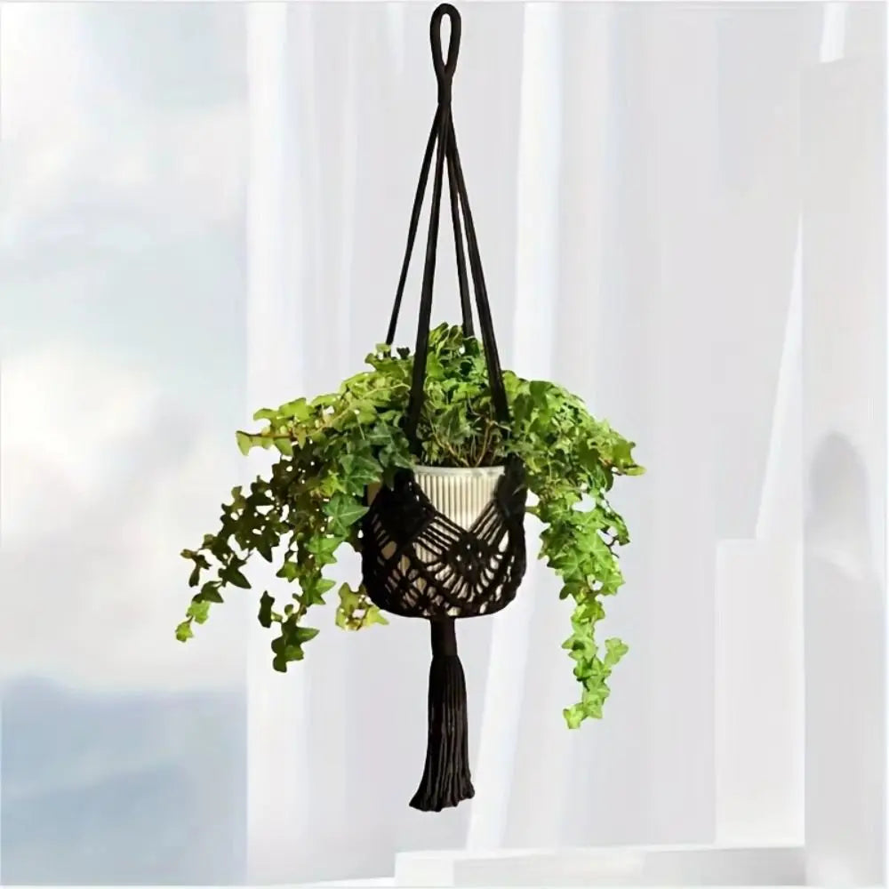 Boho Macrame Plant Hanger Cotton Rope Net Pouch for Succulents Macrame Plant Hanger Richie's