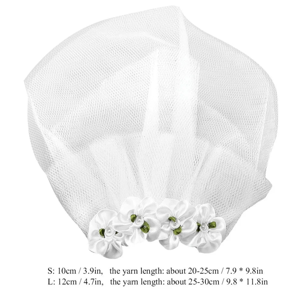 White Tulle Dog Bridal Veil – Lace Floral Pet Headdress Pet Bridal Veil Richie's