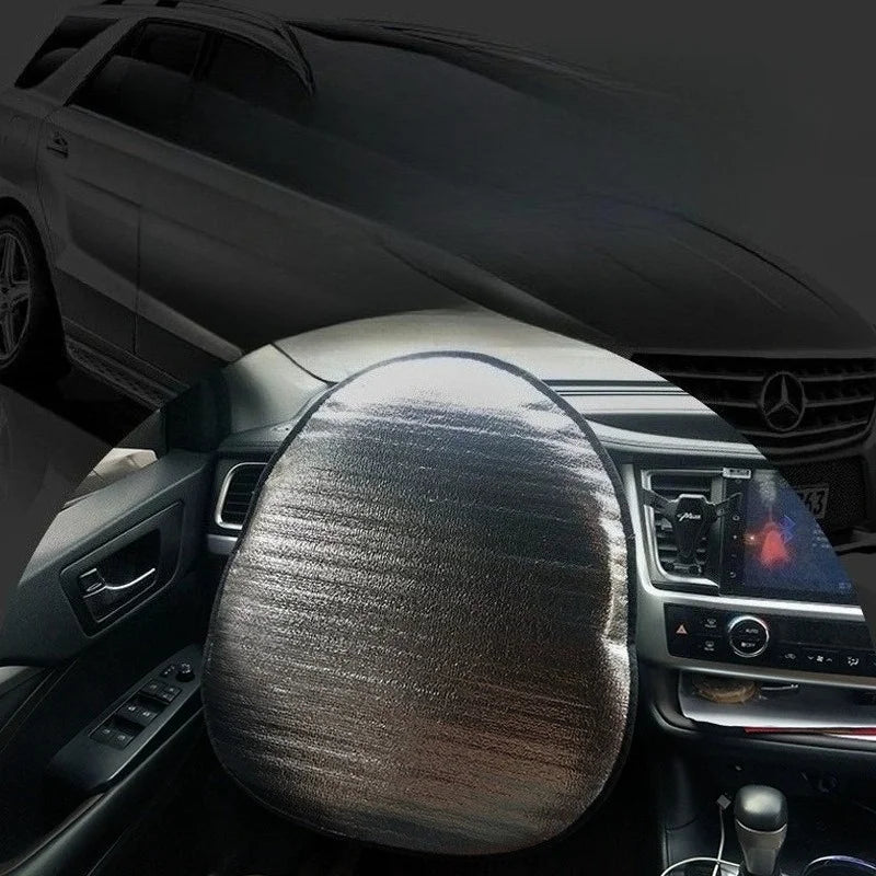 Steering Wheel Sun Shade Cover – Universal Fit Cars SUVs Trucks Steering Wheel Sun Shade Richie's