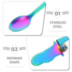 5-Piece Mermaid Handle Stainless Steel Coffee Spoon Set Decorative Spoon Set Richie's