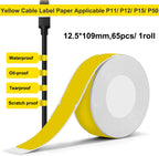 Marklife P15 Thermal Label Paper Roll – Self-Adhesive Stickers Thermal Label Paper Richie's Yellow Cable