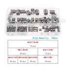 Stainless Steel Thread Repair Insert Set M3–M12 | 60–300 Pcs Thread Repair Insert Set Richie's 140pcs-box-7
