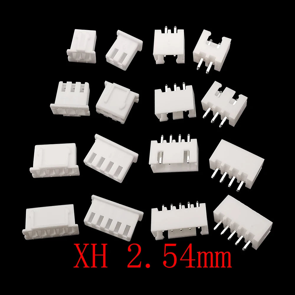 100Pcs JST XH 2.54mm Connector 2/3/4/5 Pin Housing Male Female Wire Connector Kit Richie's