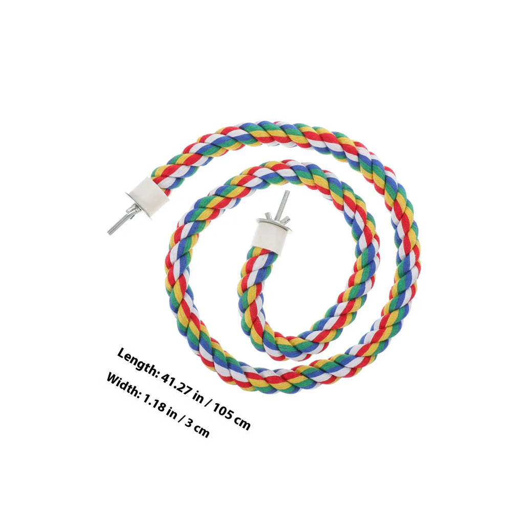 Cotton Rope Bird Perch for Parrots – Climbing Chew Toy Bird Rope Perch Richie's