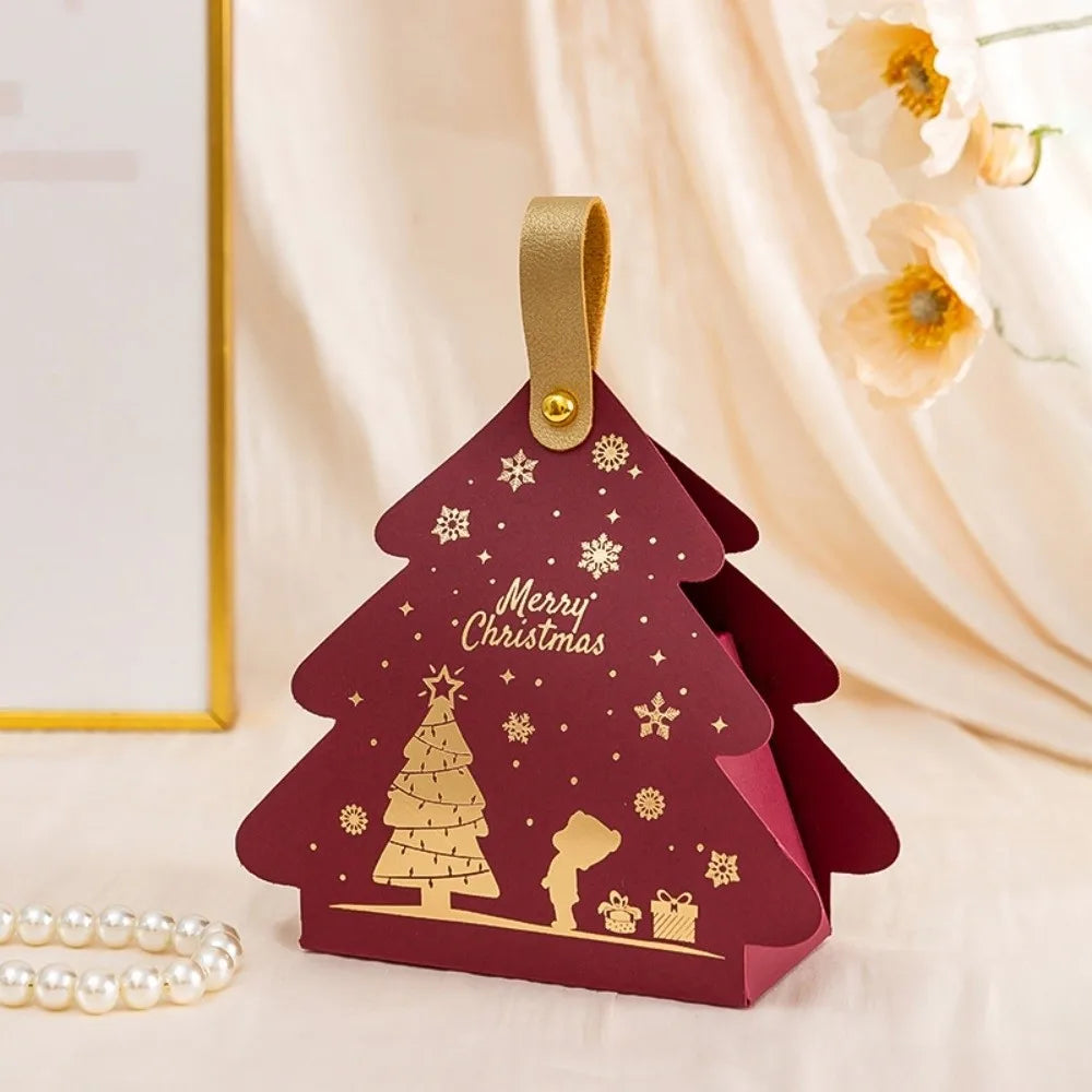 5-Pack Christmas Tree Triangle Gift Boxes with Handle Holiday Gift Box Richie's Type A-Red other