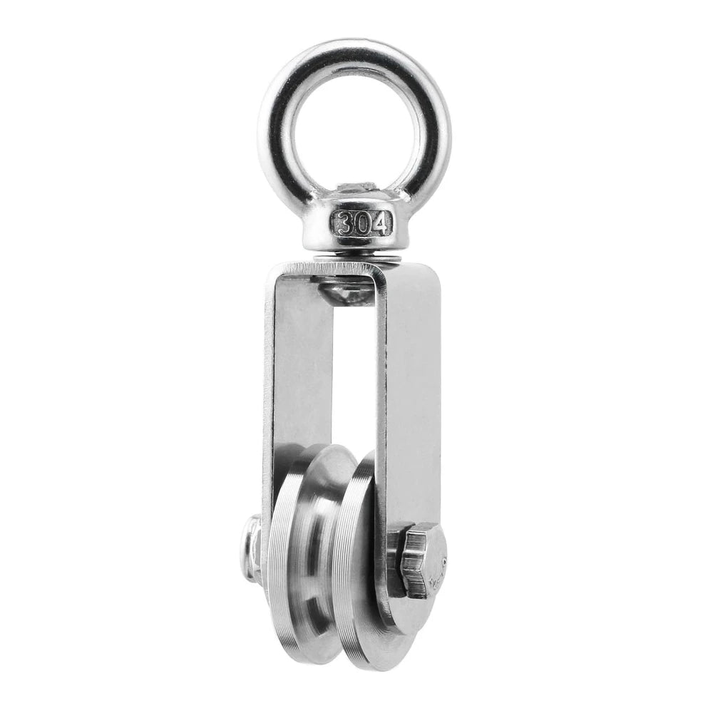 U Type Swivel Pulley 304 Stainless Steel 360° Heavy Duty Swivel Pulley Richie's 280 Kg U Type Swivel Pulley