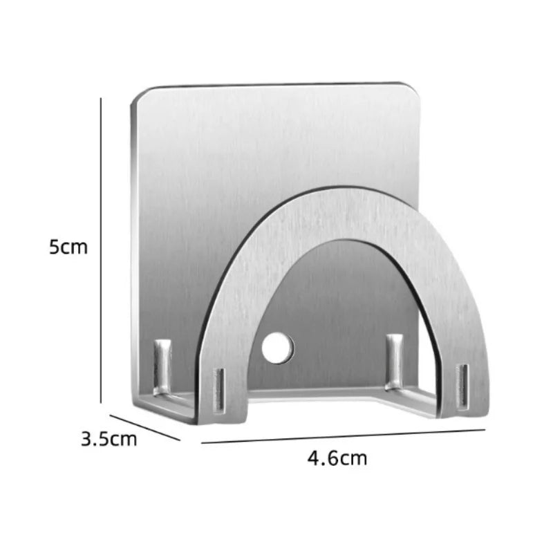No-Drill Curtain Rod Holder Wall Mount Clamp Hook – 2pcs Curtain Rod Holder Richie's